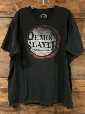 Official Demon Slayer Black Graphic Tee 2X XXL